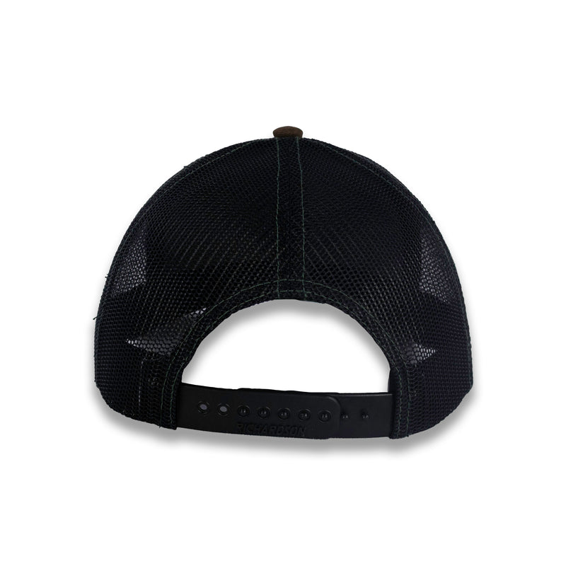 Richardson Five Panel Trucker - Military - Green Camo/Black