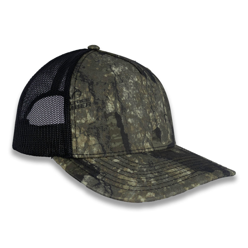 Richardson Five Panel Trucker - Realtree - Timber Black