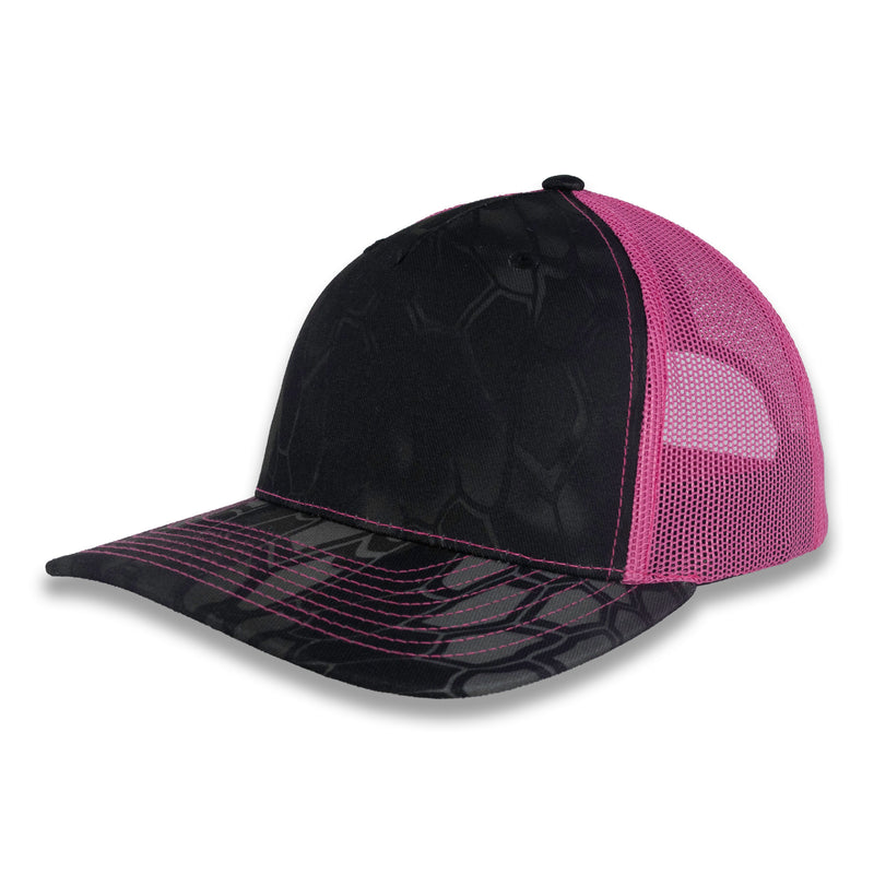 Richardson Five Panel Trucker - Kryptek - Typhon Neon Pink
