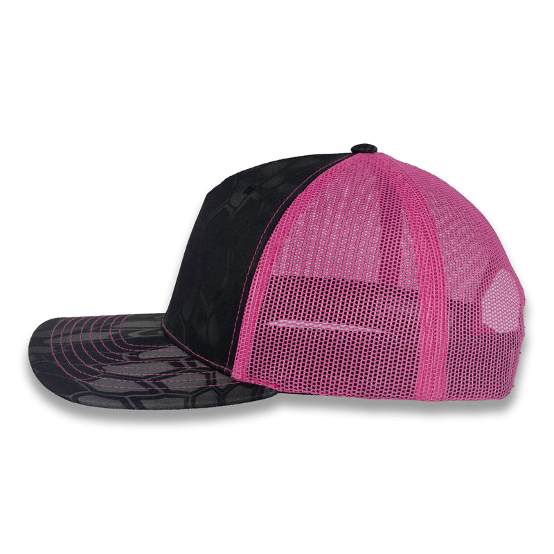 Richardson Five Panel Trucker - Kryptek - Typhon Neon Pink
