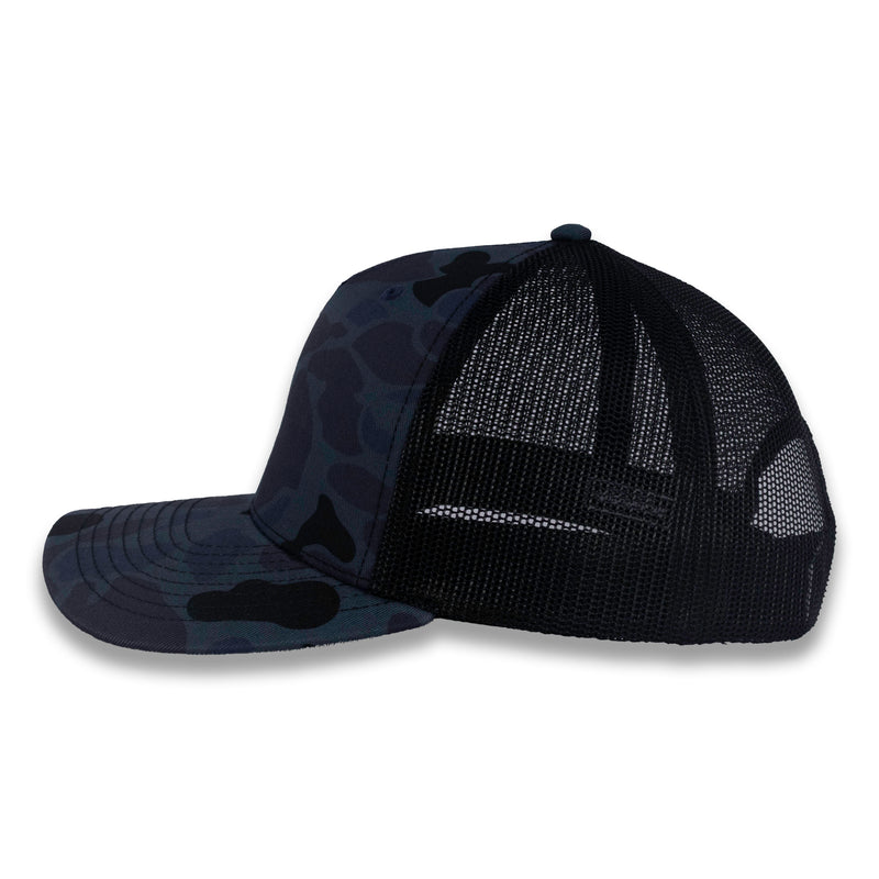 Richardson Five Panel Trucker - Duck - Admiral Duck Camo/Black