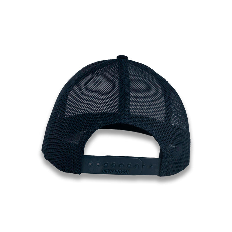 Richardson 112 Split Trucker - White/Navy