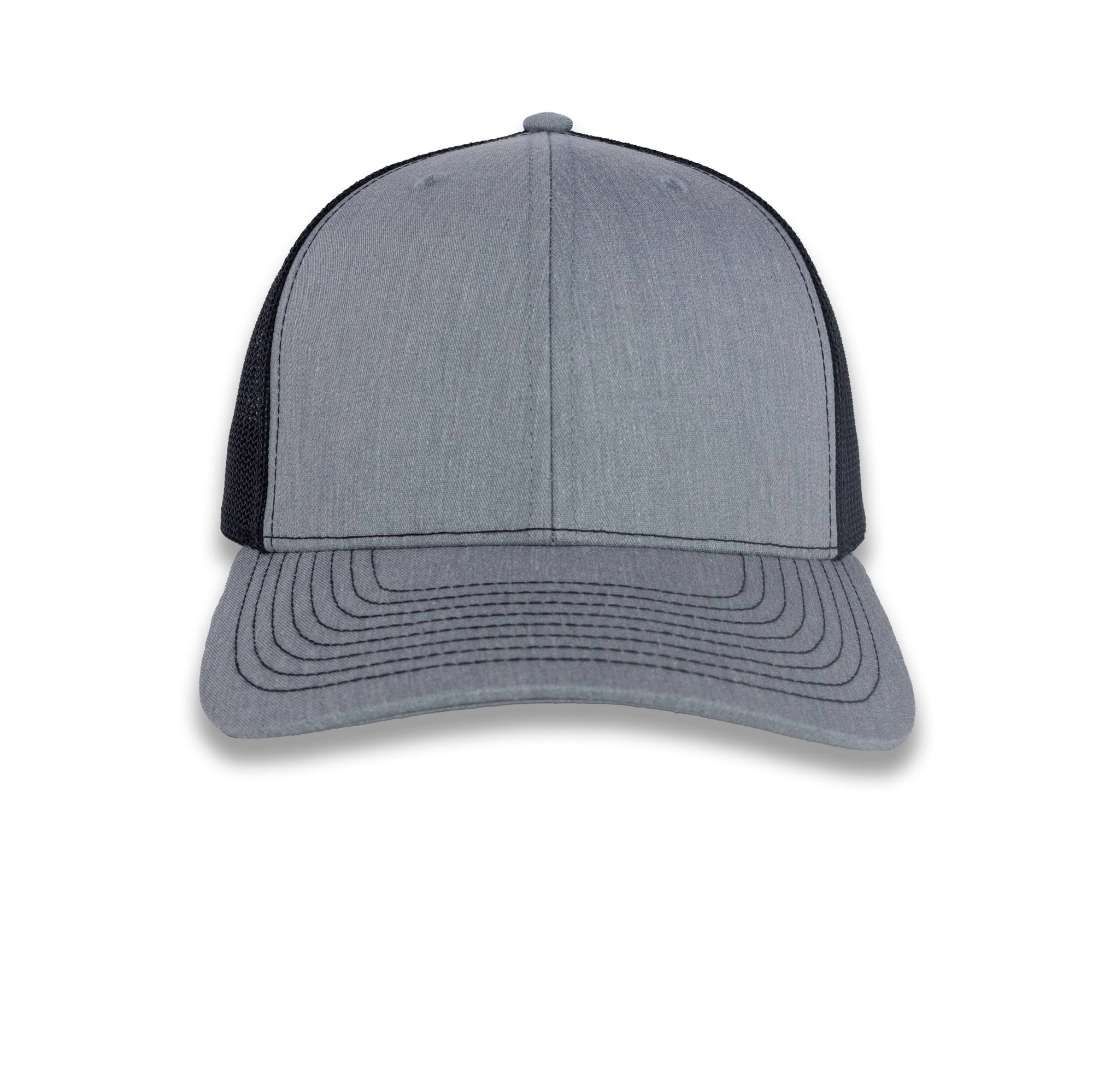 Richardson 112 Split Trucker - Heather Gray/Black
