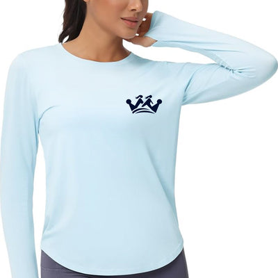 QCMR - Long Sleeve Running Top (Light Blue)