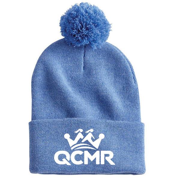 QCMR - Pom-Pom Beanie (Heather Royal)