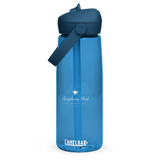 Oxford Blue Symphony Park flip straw water bottle, front