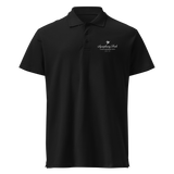 Black Symphony Park premium pique polo, front