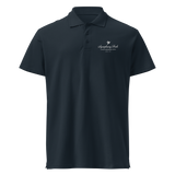 Navy Symphony Park premium pique polo, front