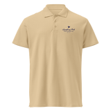 Sand Symphony Park premium pique polo, front detail