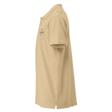Sand Symphony Park premium pique polo, left side