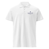 White Symphony Park premium pique polo, front