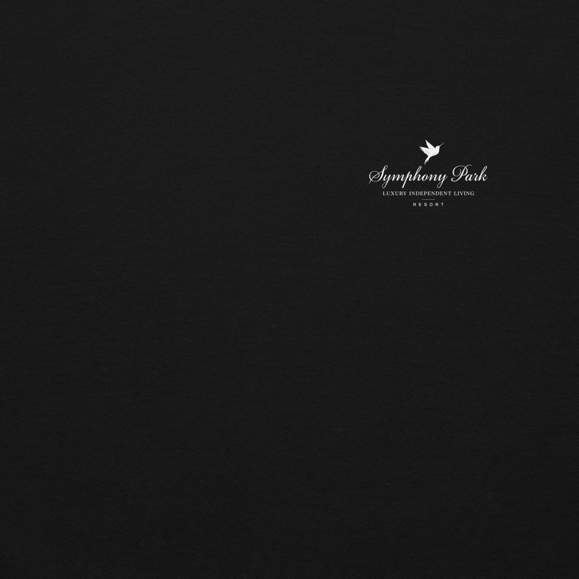 Black Symphony Park hoodie, front