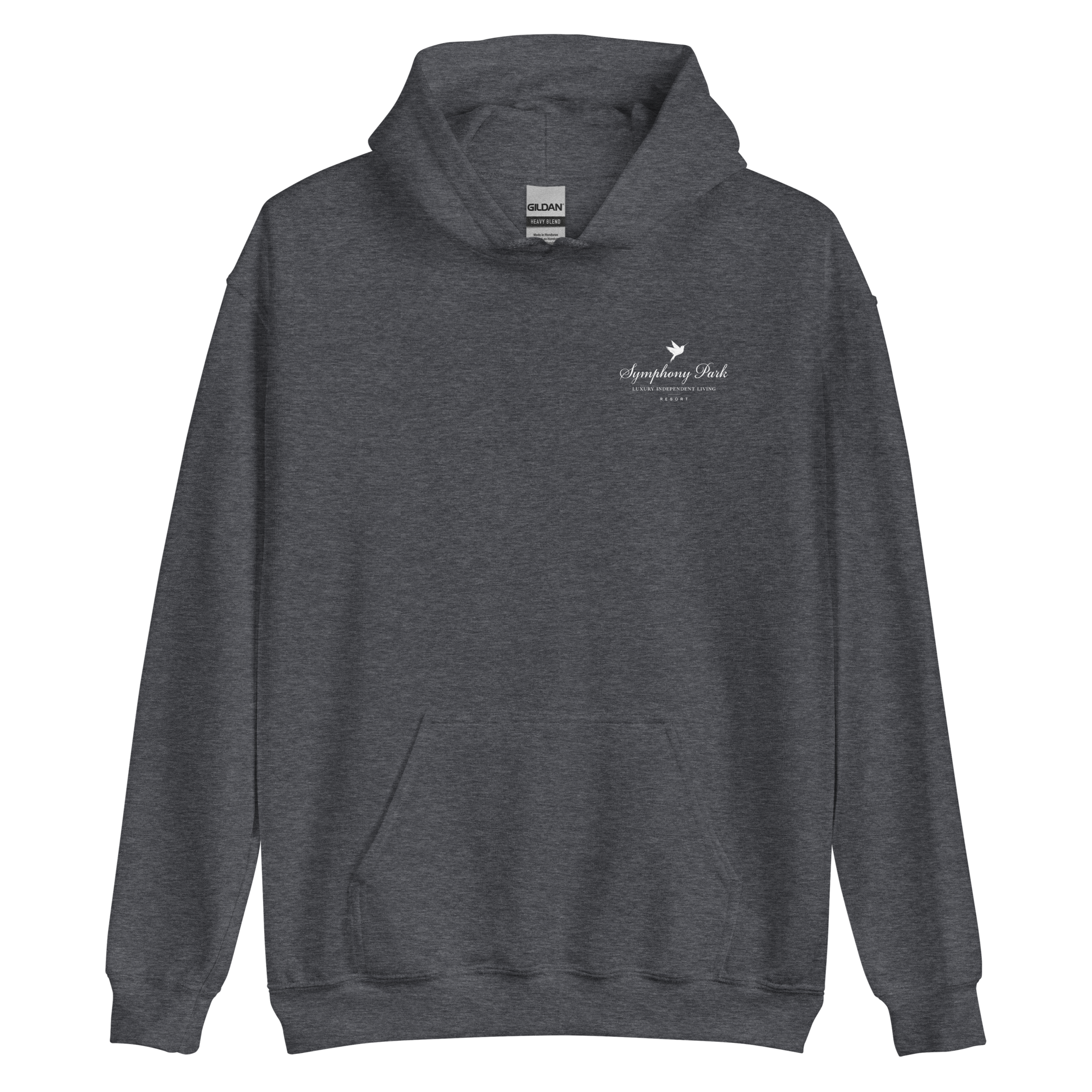 Dark Heather Symphony Park hoodie, alternate view