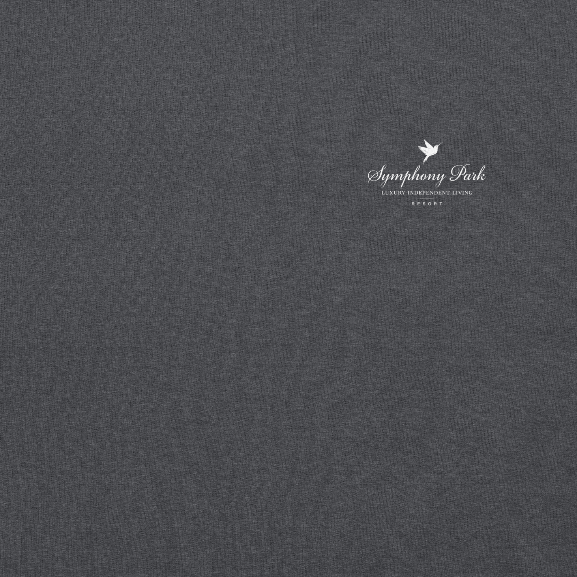 Dark Heather Symphony Park hoodie, front