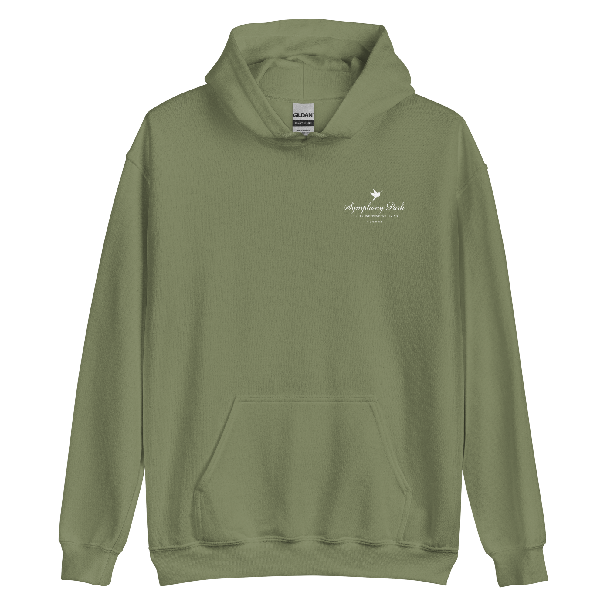 Military Green Symphony Park hoodie, alternate view