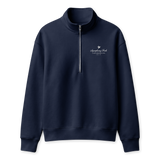 Navy Symphony Park mock neck half-zip, alternate view
