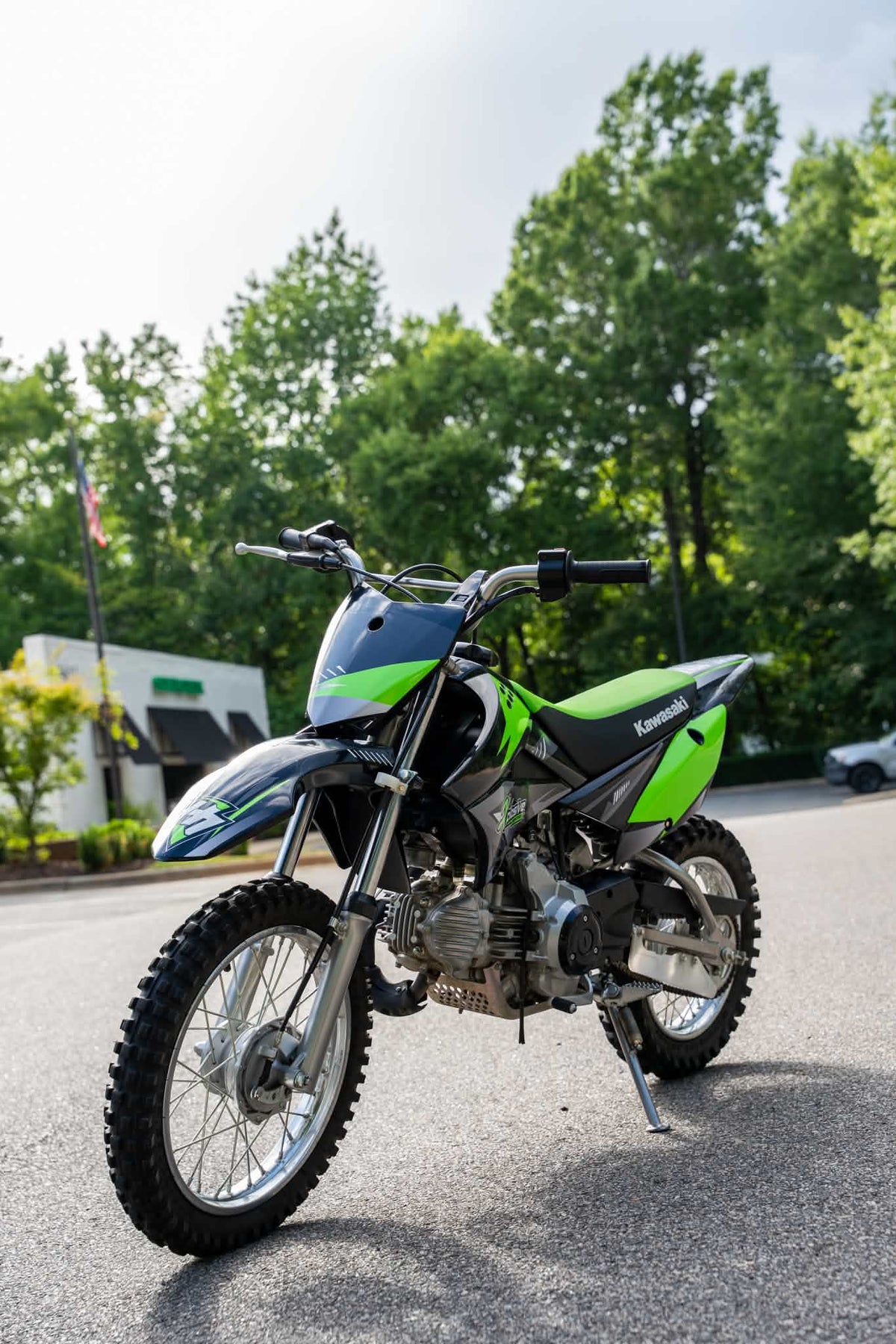 Custom graphics on a dirt bike