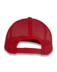 Yupoong Five-Panel Classic Mesh Trucker's Cap - Red