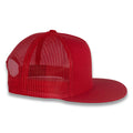 Yupoong Five-Panel Classic Mesh Trucker's Cap - Red