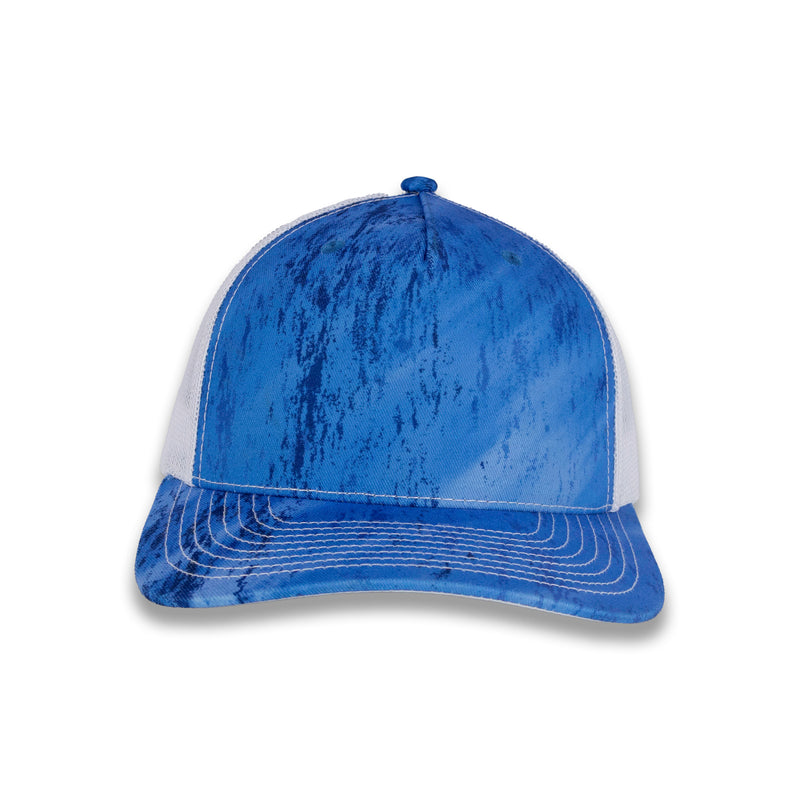Richardson Five Panel Trucker - Realtree - Fishing LT Blue White