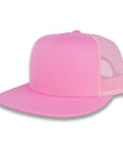 Yupoong Five-Panel Classic Mesh Trucker's Cap - Pink