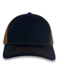 Richardson 112 Split Trucker - Navy/Carmel