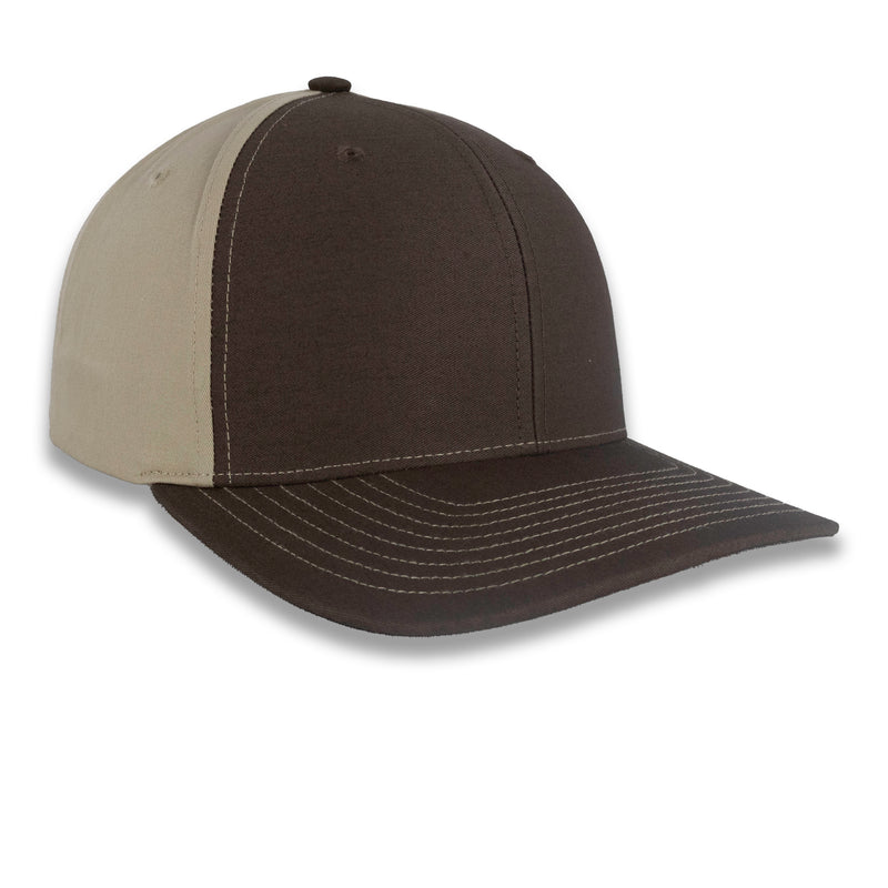 Richardson Split Twill Trucker - Brown/Khaki