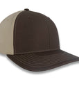 Richardson Split Twill Trucker - Brown/Khaki