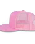 Yupoong Five-Panel Classic Mesh Trucker's Cap - Pink