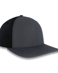 Richardson Split Twill Trucker - Charcoal/Black