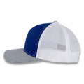 Richardson 112 Tri-Color Trucker - Royal/White/Heather Gray