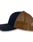 Richardson 112 Split Trucker - Navy/Carmel