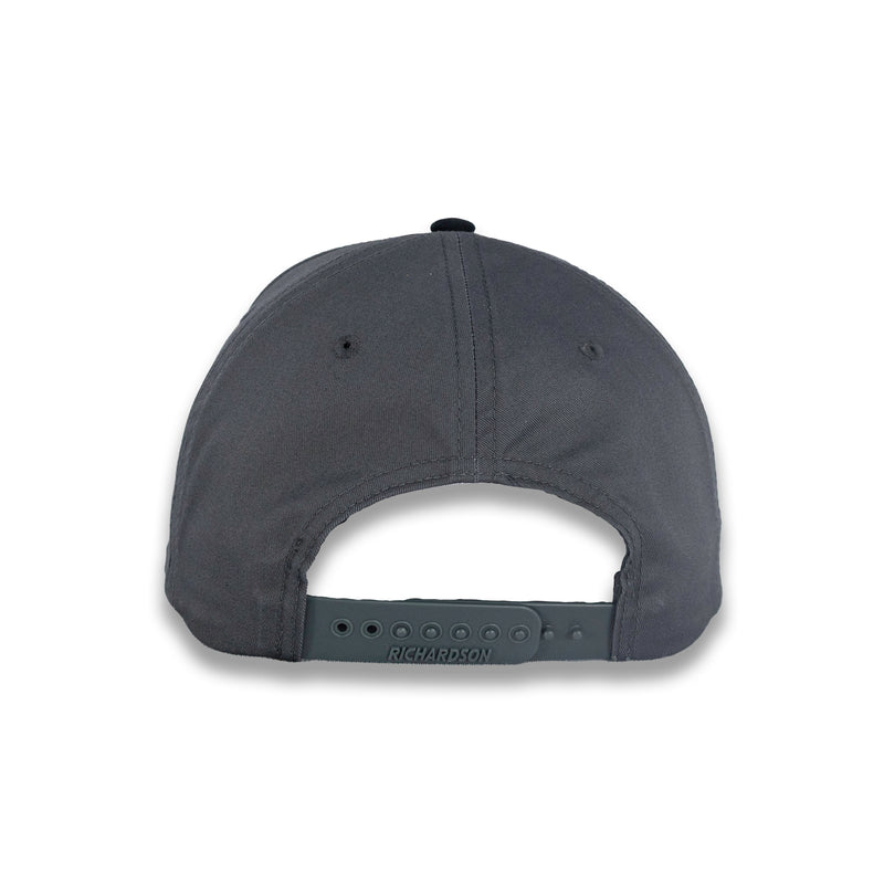 Richardson Split Twill Trucker - Black/Charcoal