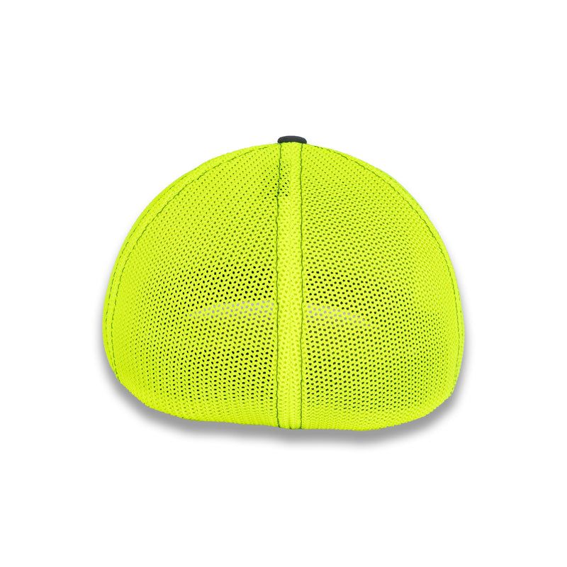 Richardson R-Flex Trucker Cap - Charcoal/Neon Yellow