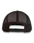 Yupoong Five-Panel Classic Mesh Trucker's Cap - Brown/White/Brown