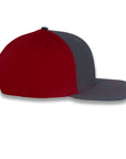 Richardson Split Twill Trucker - Charcoal/Red