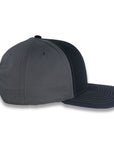 Richardson Split Twill Trucker - Black/Charcoal