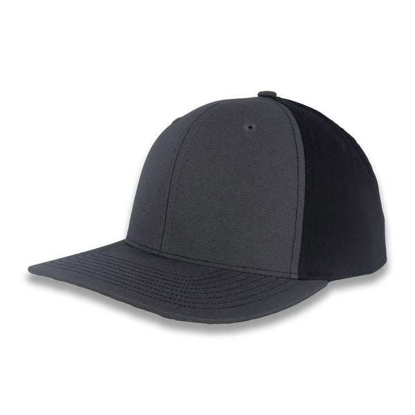 Richardson Split Twill Trucker - Charcoal/Black