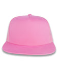 Yupoong Five-Panel Classic Mesh Trucker's Cap - Pink