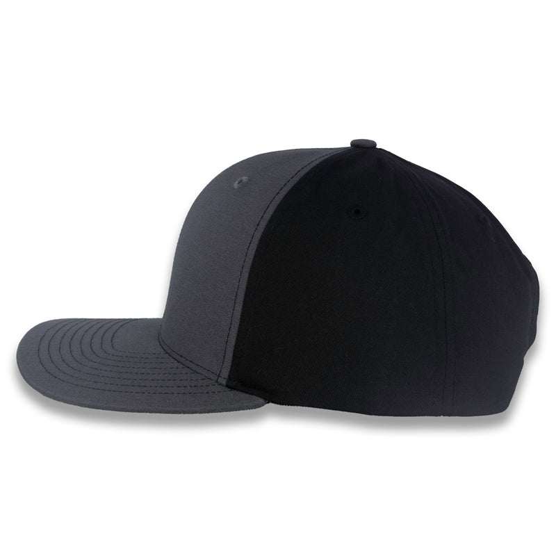 Richardson Split Twill Trucker - Charcoal/Black
