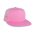 Yupoong Five-Panel Classic Mesh Trucker's Cap - Pink
