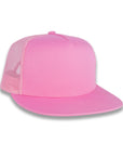 Yupoong Five-Panel Classic Mesh Trucker's Cap - Pink