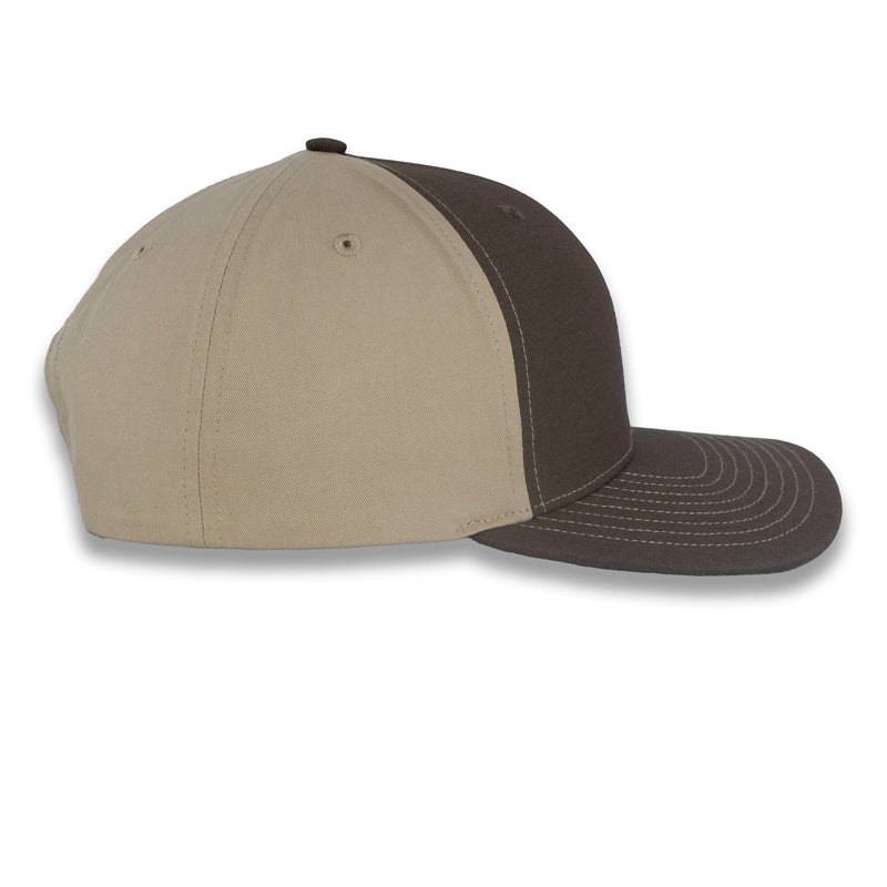 Richardson Split Twill Trucker - Brown/Khaki
