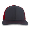 Richardson Split Twill Trucker - Charcoal/Red