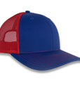 Richardson 112 Split Trucker - Royal/Red