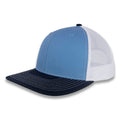 Richardson 112 Tri-Color Trucker - Columbia Blue/White/Navy