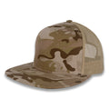 Yupoong Five-Panel Classic Mesh Trucker's Cap - Multicam Arid/Tan