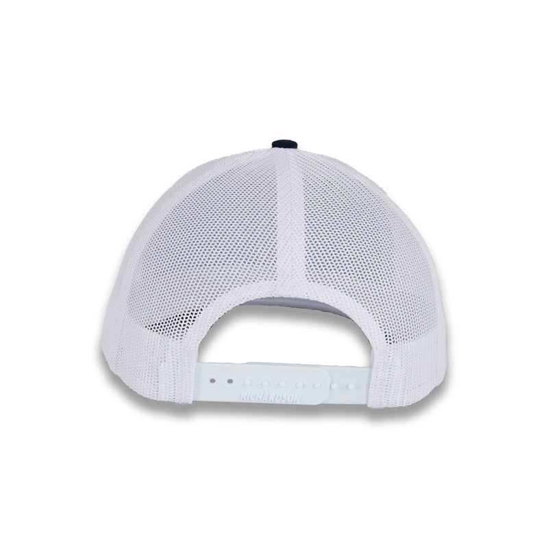 Richardson 112 Tri-Color Trucker - Columbia Blue/White/Navy