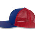 Richardson 112 Split Trucker - Royal/Red