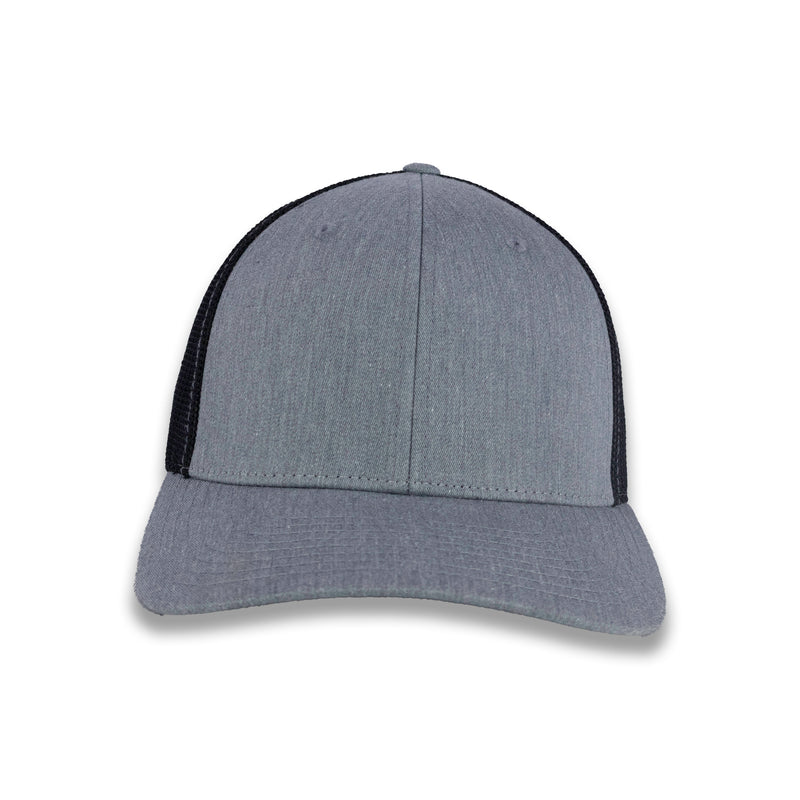 Richardson R-Flex Trucker Cap - Heather Gray/Black
